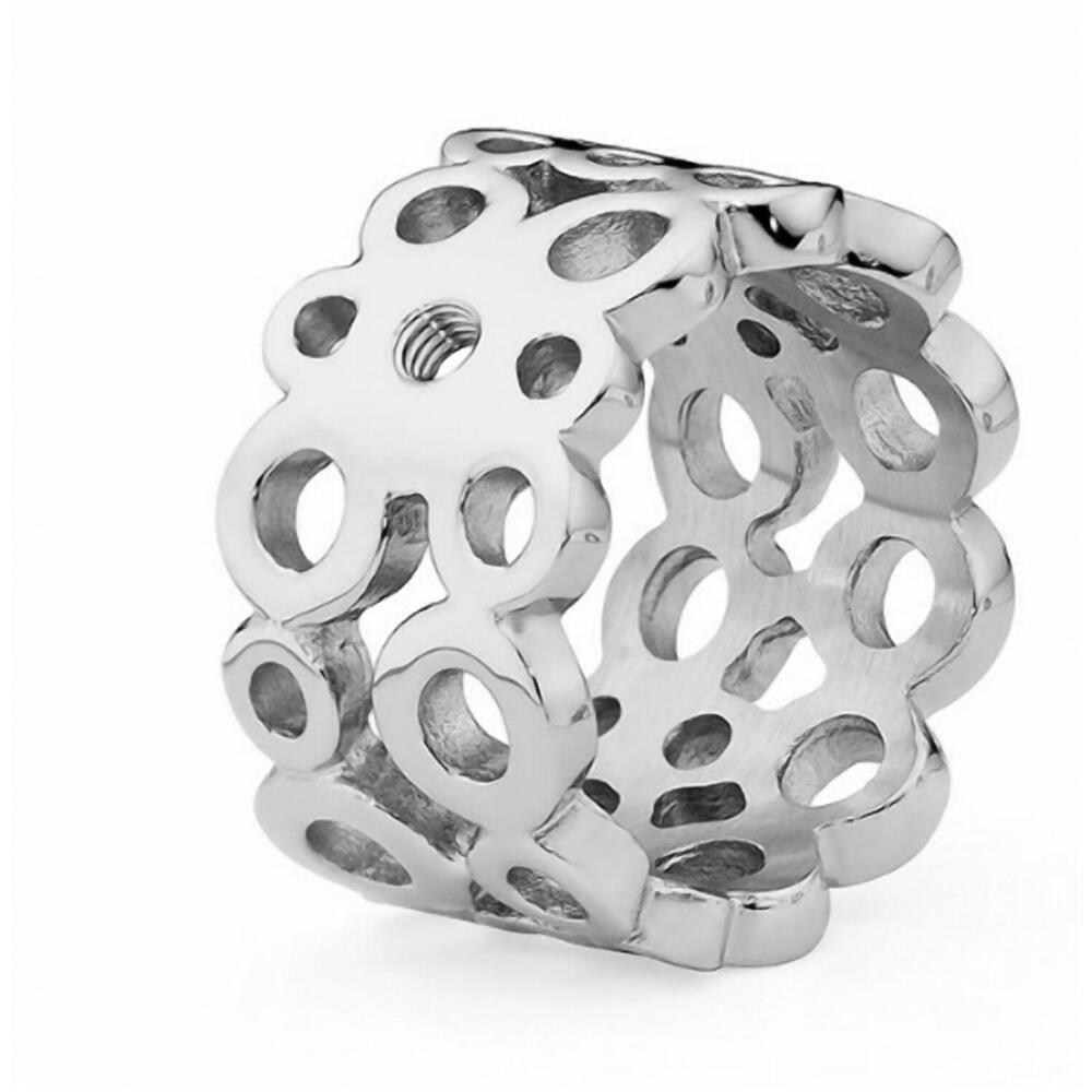 NEW QUDO women's basic ancona ring in silver